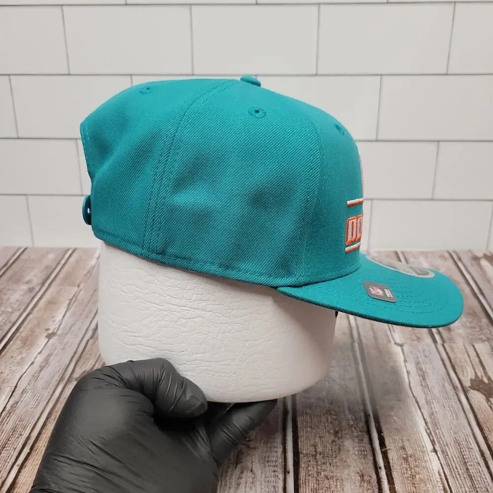 New Era 9SEVENTY Miami Dolphins Aqua Stretch Snap Adjustable NFL Hat OSFM
